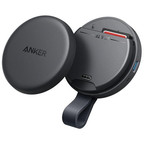 ANKER　MagGo　USB-C　カードリーダー(3-in-1　10Gbps)　PD対応　ブラック　1個画像
