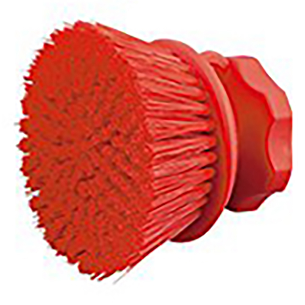 サニーフーズHACCPブラシ　ハンドブラシ　丸型　赤画像