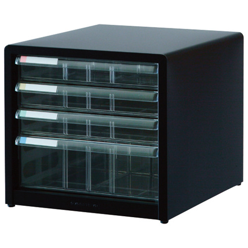 ｱﾊﾞﾝﾃV2 ﾚﾀｰｹｰｽ A4ﾀﾃ 浅3段･深1段 黒 1台画像