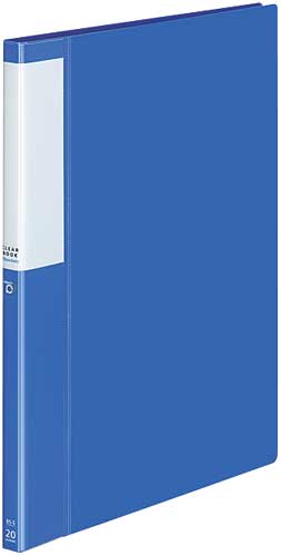 クリヤーブックポジティ　Ｂ５縦　青　２０Ｐ　１０冊画像