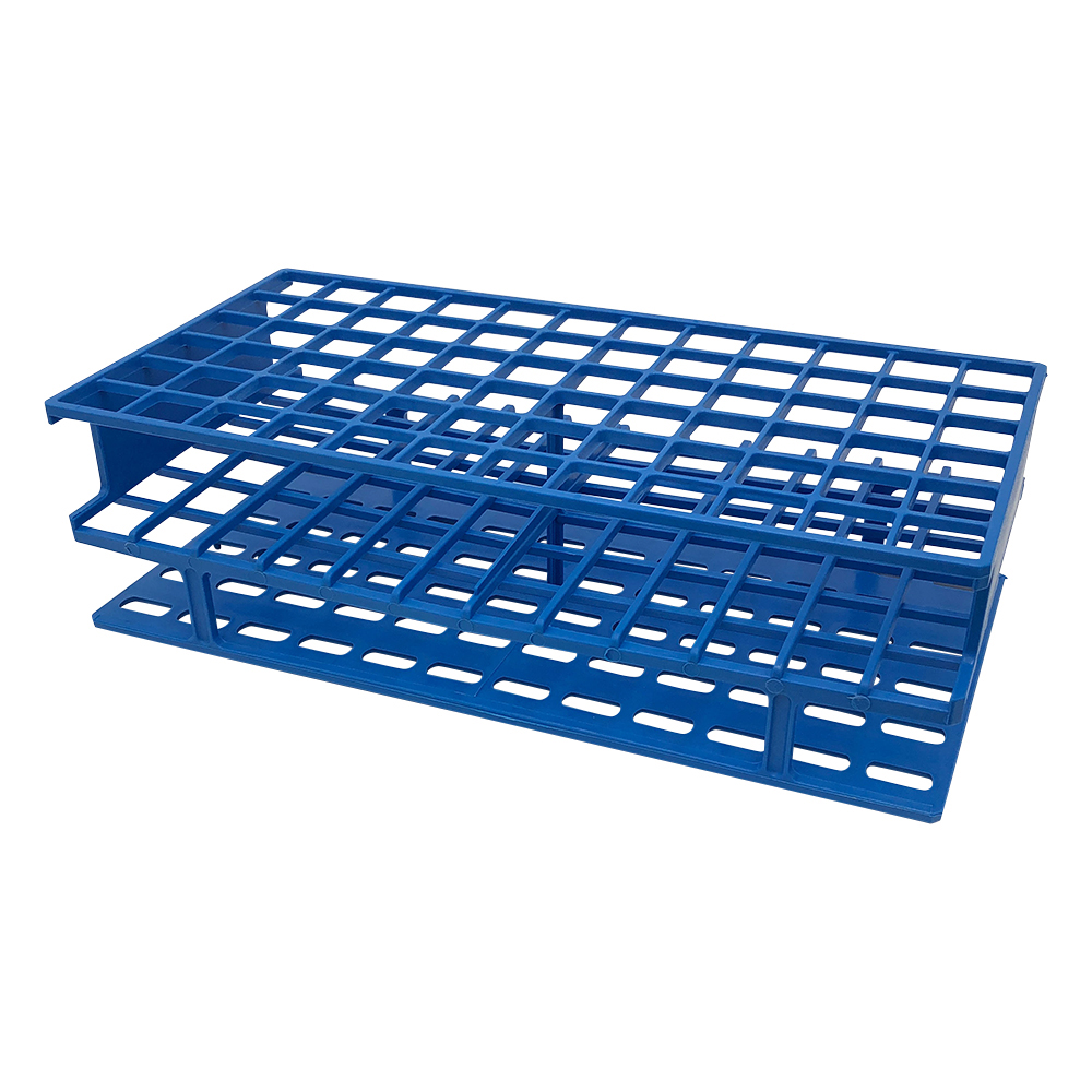 アンワイヤー試験管立　φ16mm×72本　ブルー画像