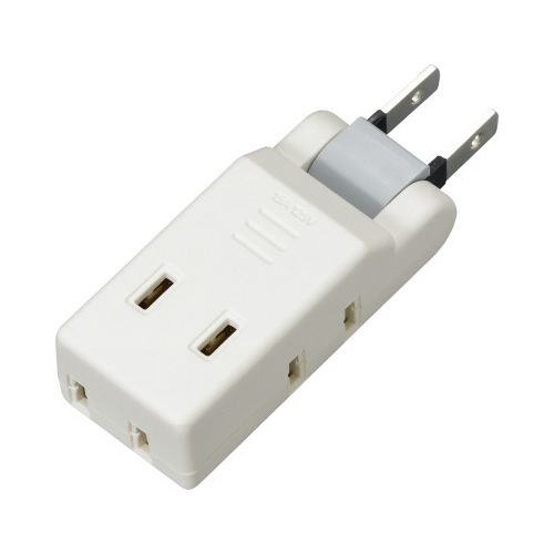 極小コーナータップ　４個口　ホワイト画像