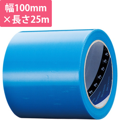 養生用P-カットテープ　No.4140　100mm×25m　厚み約0.15mm　青　1巻画像
