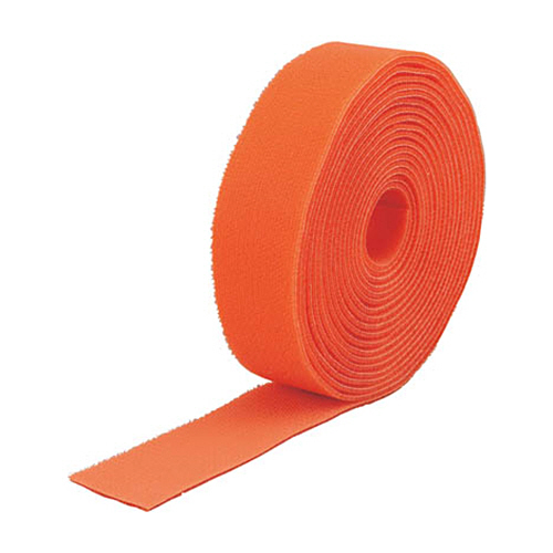 ﾏｼﾞｯｸﾊﾞﾝﾄﾞ結束ﾃｰﾌﾟ 両面 ｵﾚﾝｼﾞ 40mm×5m 1巻画像