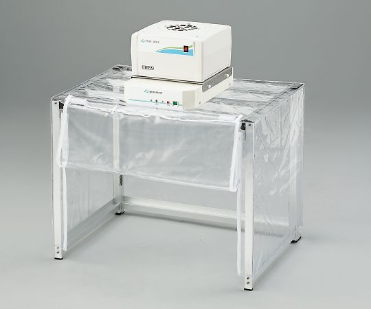 折りたたみ簡易型クリーンブース　ファンユニット1台・イオナイザー1台付