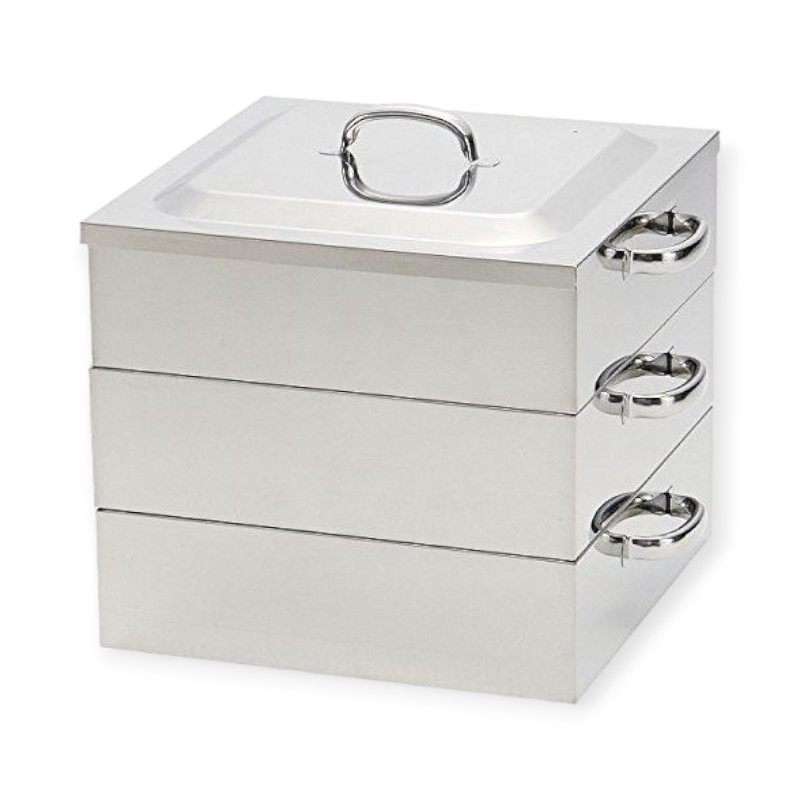 調理用品 電磁用角蒸器 2段 39cm