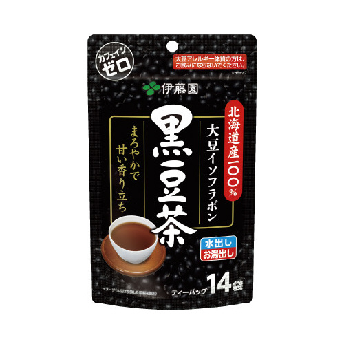 北海道産１００％黒豆茶ティーバッグ１４袋画像