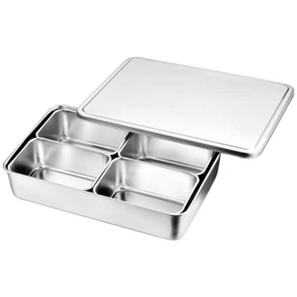 調味料入れ AG18-8 中型調味料入バット4ヶ入 田型 赤川器物製作所画像