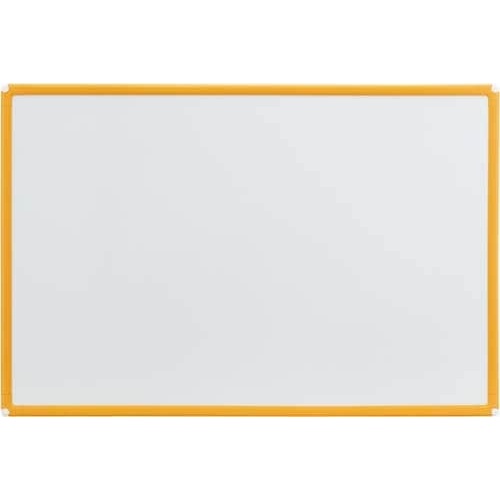 樹脂枠ホワイトボード　オレンジ枠６００×９００ｍｍ画像
