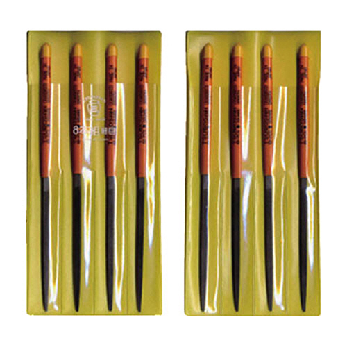 組ﾔｽﾘ 8本組(200mm) 角 細目 1ﾊﾟｯｸ(8本)画像