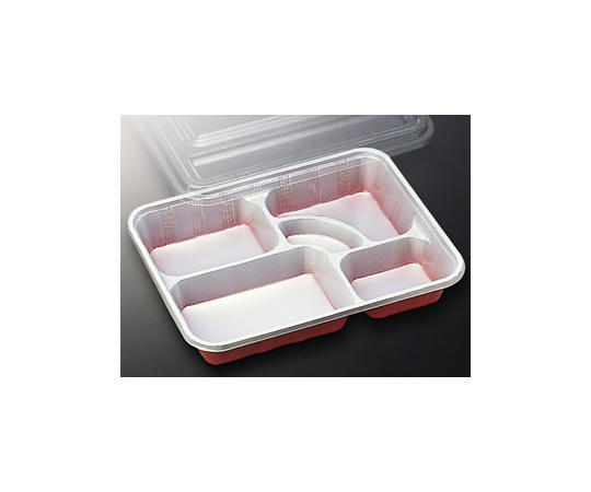仕出弁当 DX仕切 R-9-N透明蓋付 300枚画像