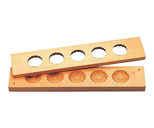 手彫物相型 五ツ取り (サクラ材)菊