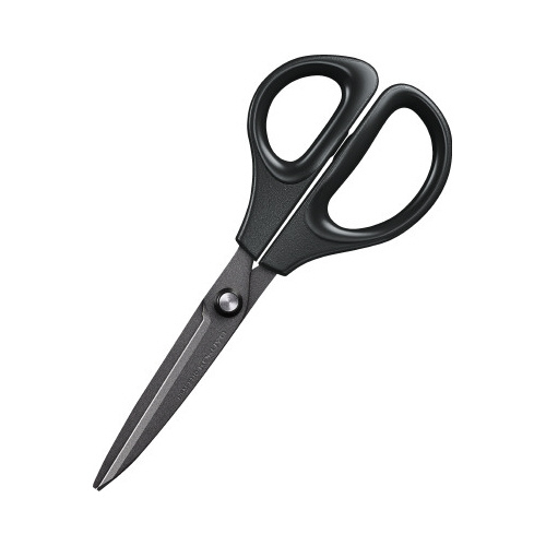 ハサミ　サクサ　ストレート・フッ素刃　ブラック画像