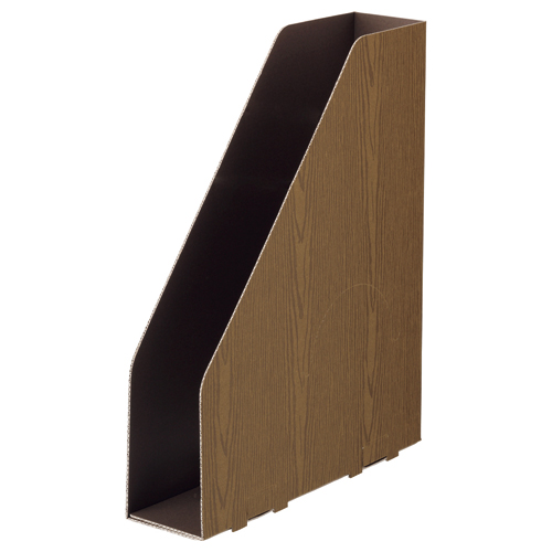 ﾎﾞｯｸｽﾌｧｲﾙ(WOODY) A4ｽﾘﾑﾀﾃ 背幅65mm ﾌﾞﾗｳﾝ 1ﾊﾟｯｸ(3冊)画像