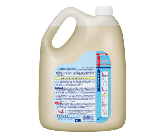 パワーストリームコンク　5L　業務用 容器が斜めから見える状態で、ラベルの一部がはっきりと見える。