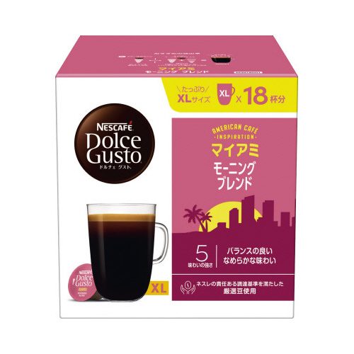ドルチェグスト　マイアミ　モーニングブレンド１８Ｐ画像