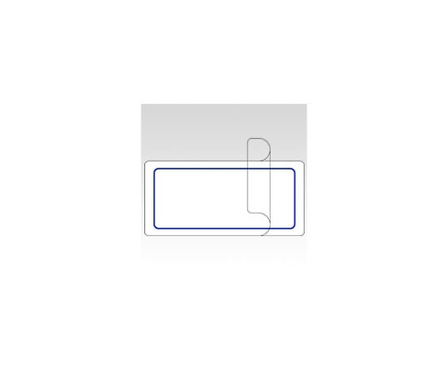 マイタック（R） ラミネートラベル 保護フィルム付ラベル 青枠 1パック（10枚入）画像