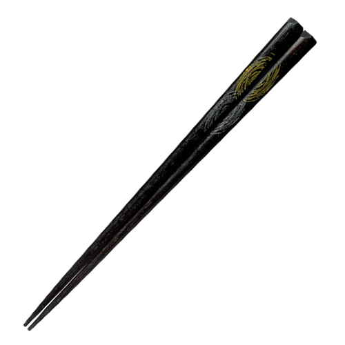 箸 23.5cm プレミアムアイ シンプルライン 漆円満一半 漆 木製 天然木画像