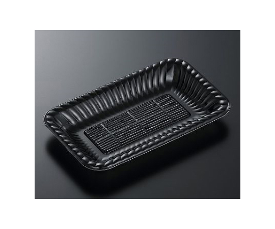 オードブル容器 PDプレート K25-15 黒内 身 1000枚画像
