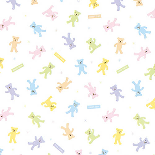 包装紙 半才 パステルベア画像