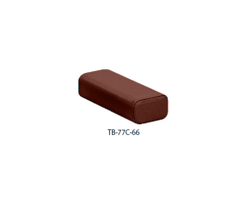 かどまるマクラ 幅34×奥行16×高さ9cm 茶画像