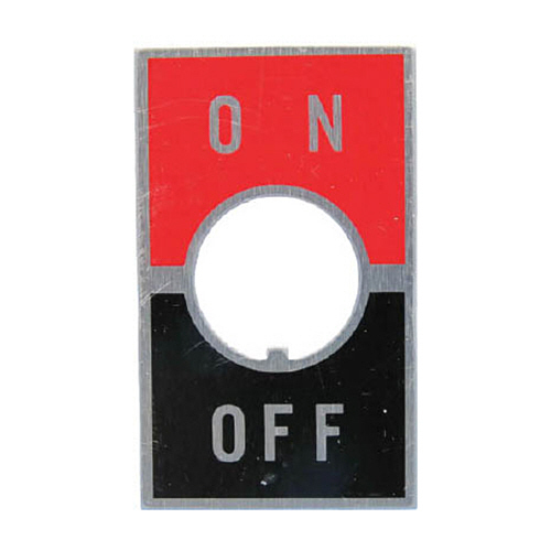 ﾄｸﾞﾙｽｲｯﾁ用ON-OFF文字板 M12 1個画像