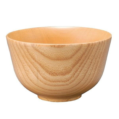 汁椀 木製 340ml 羽反汁椀 ナチュラル 棗 ナツメ 天然木 食器画像