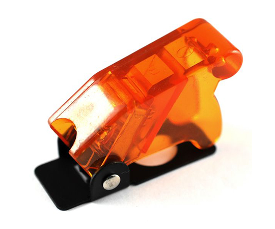 トグルスイッチカバー　クリアオレンジ画像