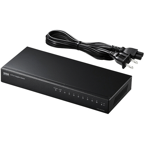 Giga対応ｽｲｯﾁﾝｸﾞﾊﾌﾞ 8ﾎﾟｰﾄ･ﾙｰﾌﾟ検知機能付き 1台画像