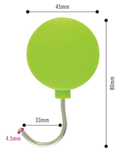 プラマグネットフック　中　緑画像