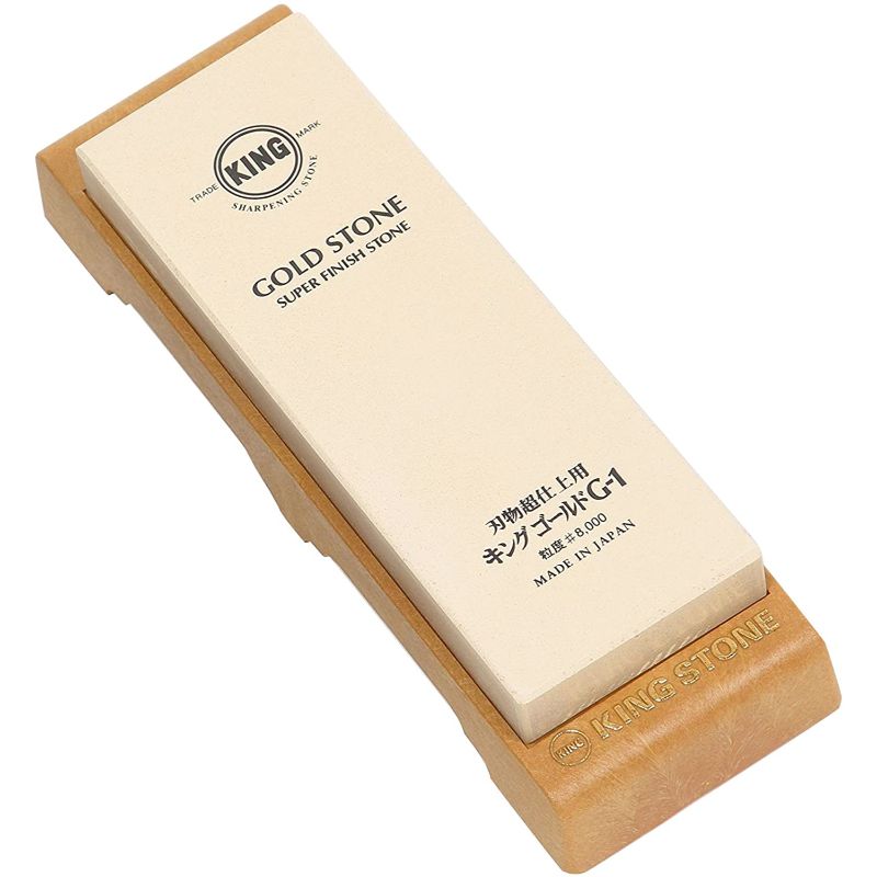 砥石 キング ゴールド No.8000G-1型 台付 松永トイシ画像