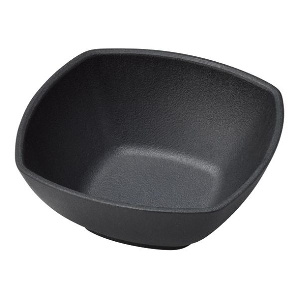 M11-644 耐熱角深皿(中)黒 マイン画像