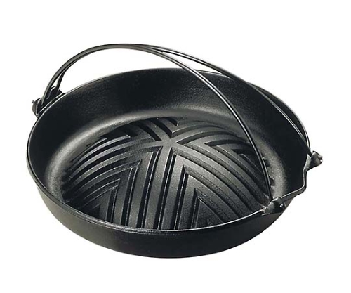 南部鉄 ジンギスカン鍋 つる付 29cm 23006画像