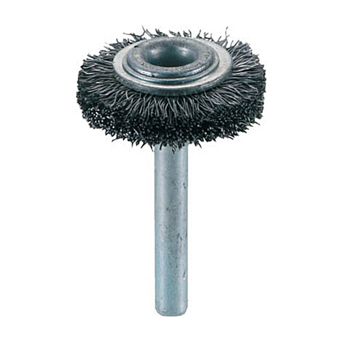 軸付ﾎｲｰﾙﾌﾞﾗｼ(軸径6mm)(ﾜｲﾔ鋼線) 線径0.3mm 外径32mm 1個画像