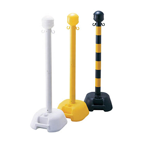 緑十字 BD-W ﾎﾞｰﾀﾞｰｽﾀﾝﾄﾞ 白 H1122mm 1本画像