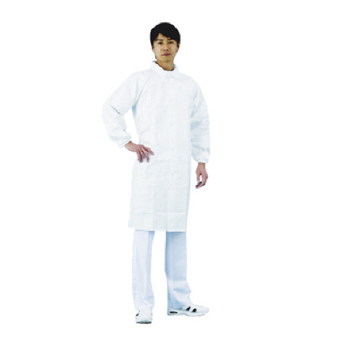 ﾀｲﾍﾞｯｸ製白衣 袖口ｺﾞﾑ入 L 1着画像