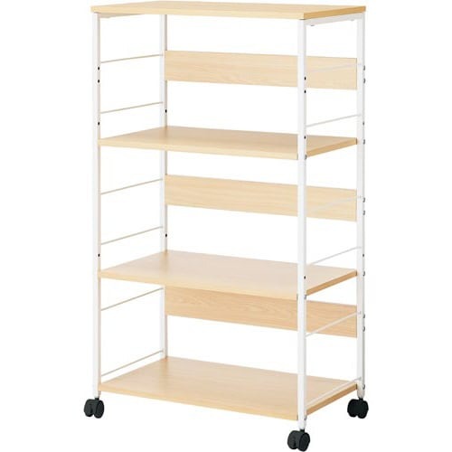 ＣＮデスクサイドワゴンＮ　ハイタイプ　ナチュラル画像