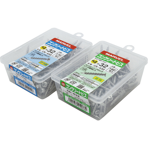 ｺﾝｸﾘｰﾄﾋﾞｽ(皿頭) 1ﾊﾟｯｸ(90本)画像