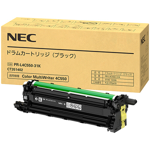 ﾄﾞﾗﾑｶｰﾄﾘｯｼﾞ ﾌﾞﾗｯｸ PR-L4C550-31K 1個画像
