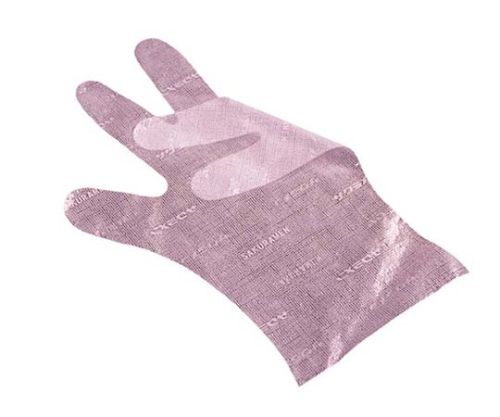 サクラメン手袋 デラックス(100枚入)M ピンク 35μ画像