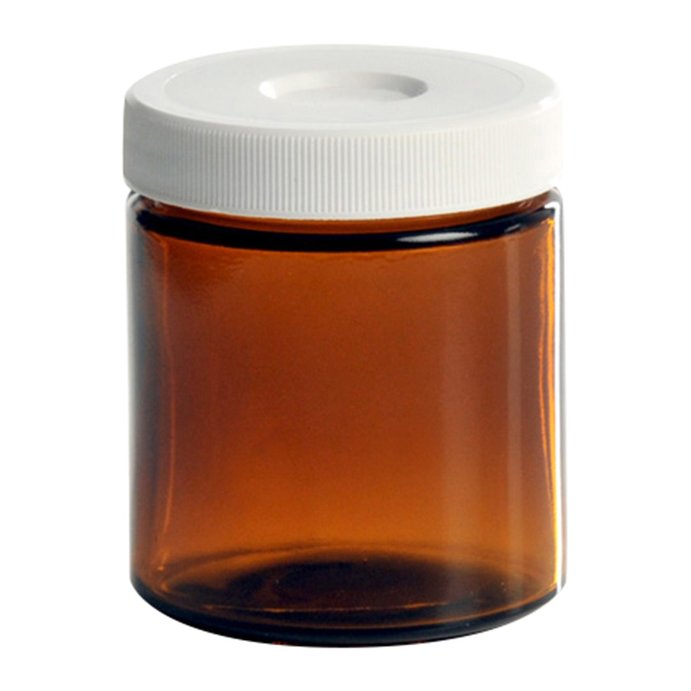 セプタム付きボトル・広口 110mL レベル2 茶 24本入画像