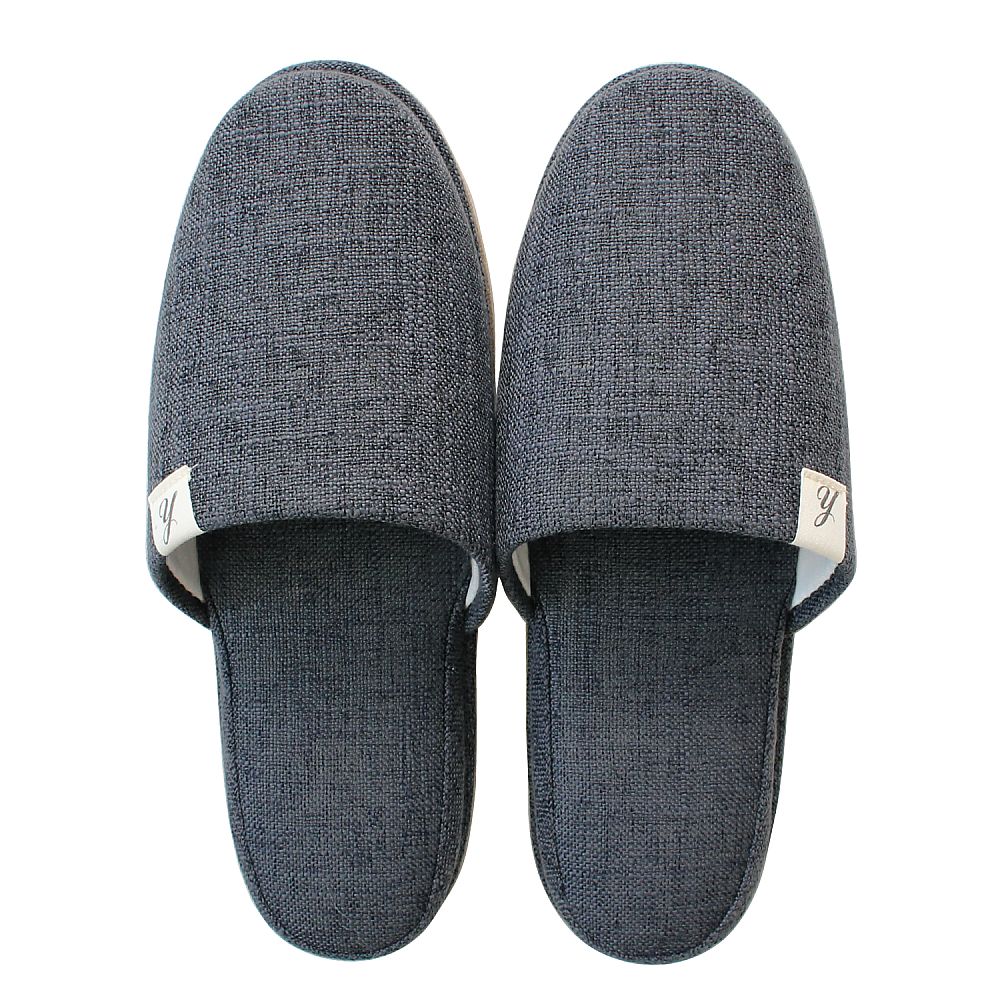 来客用無地スリッパ Lサイズ ブルーグレー 5足セット画像