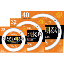 蛍光ﾗﾝﾌﾟ ﾗｲﾌﾙｯｸHGX 環形ｽﾀｰﾀ形 40W形 3波長形 電球色 1ｾｯﾄ(5本)画像