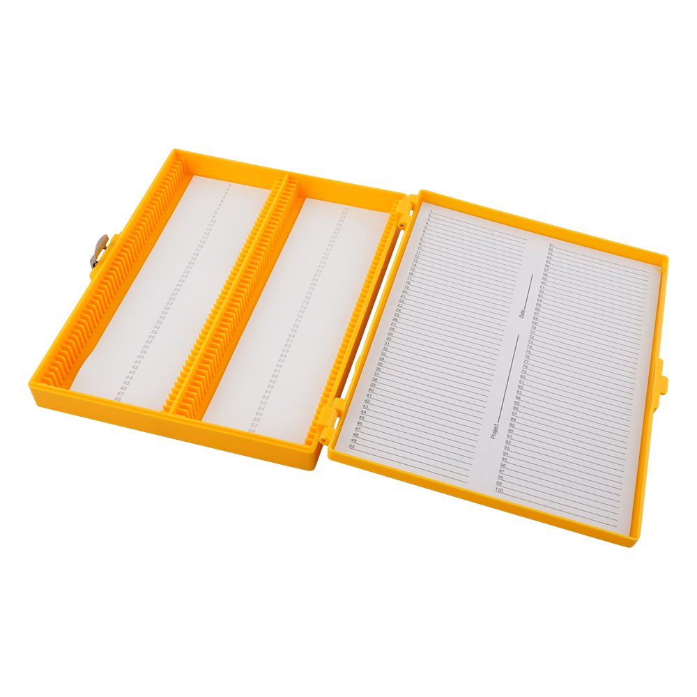 カラースライドボックス 100枚用 黄画像