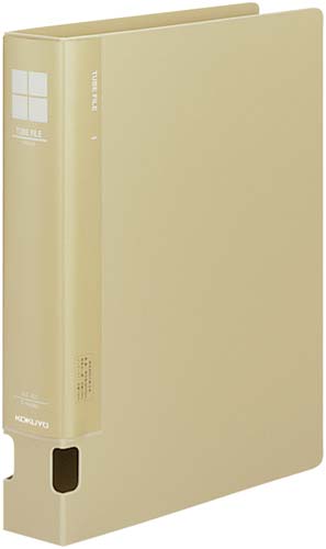 チューブファイルＰＰ黄Ａ４縦背幅５４ｍｍ　４冊画像