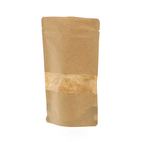 チャックスタンド袋 ＢＰ１２－２０ 窓付クラフト画像