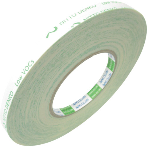 低VOC再はく離可能両面ﾃｰﾌﾟ No.5000E 10mm×20m 1巻画像