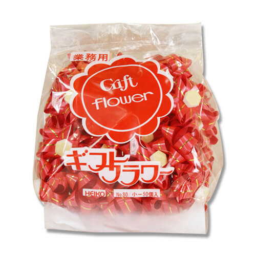 ギフトフラワー 業務用 １２ｍｍ アカ ５０個画像