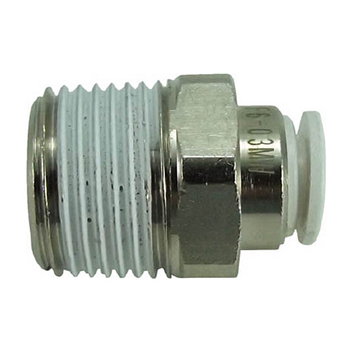 ﾀｯﾁｺﾈｸﾀｰﾌｧｲﾌﾞ ﾒｲﾙｺﾈｸﾀｰ W(白)6mm･R3/8 1個画像