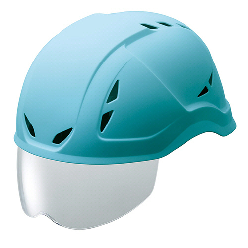 PE製軽作業帽(ｼｰﾙﾄﾞ面･通気孔) SCL-400VS ﾗｲﾄﾌﾞﾙｰ 1個画像